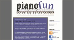 Desktop Screenshot of blog.pianofun.com