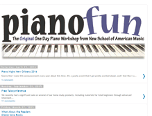 Tablet Screenshot of blog.pianofun.com