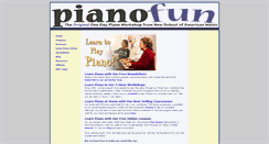 Desktop Screenshot of pianofun.com