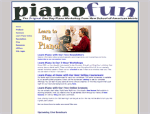 Tablet Screenshot of pianofun.com